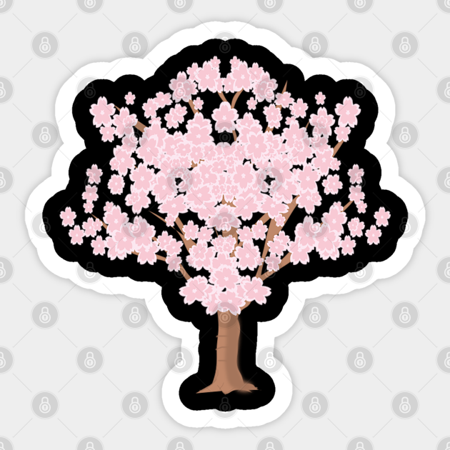 Cherry blossom tree Cherry Blossom Sticker TeePublic